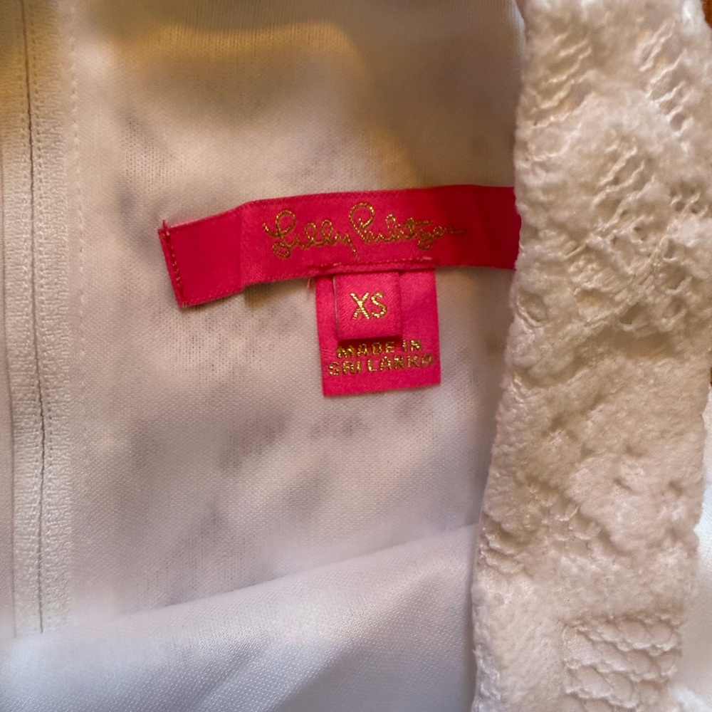 Lilly Pulitzer White Lace Halter Top Size XS - Picture 3 of 9